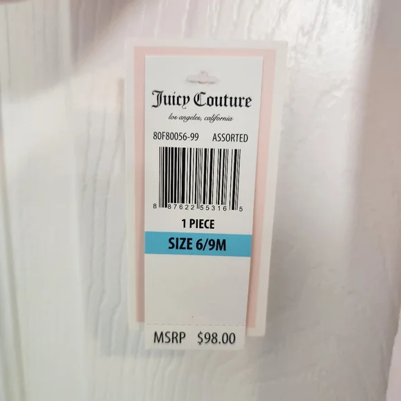 Baby Juicy Couture Winter Suit Bunting Pink Silver Sequin Heart Fur Hood NWT - Picture 6 of 12